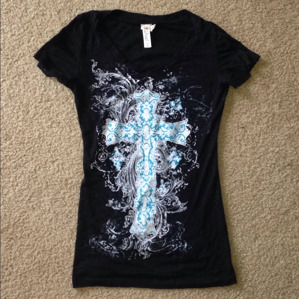 Cross jewel design top